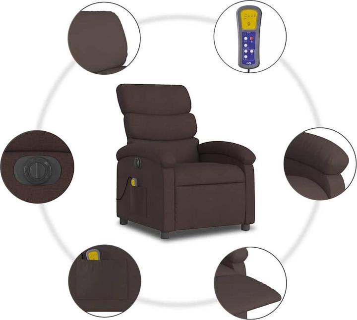 Actual product image vidaXL elektrischer Massagesessel