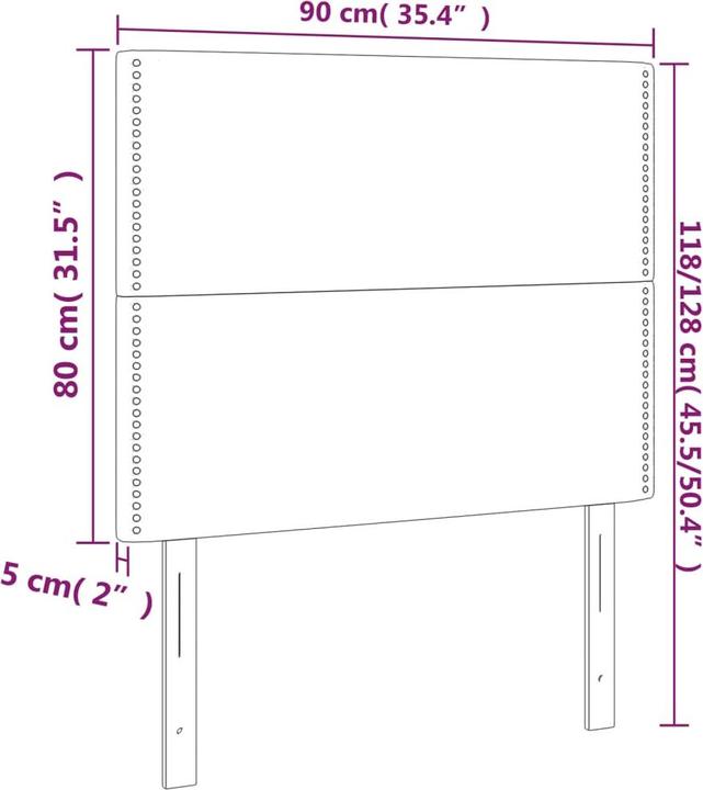 Produktbild vidaXL Aurora (90 x 5 x 128 cm)