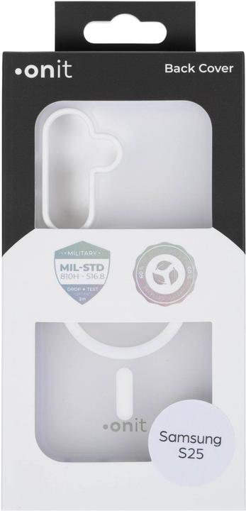 Produktbild Onit Back Cover Armorix Galaxy S25 Weiss matt, Grundfarbe (Samsung Galaxy S25)