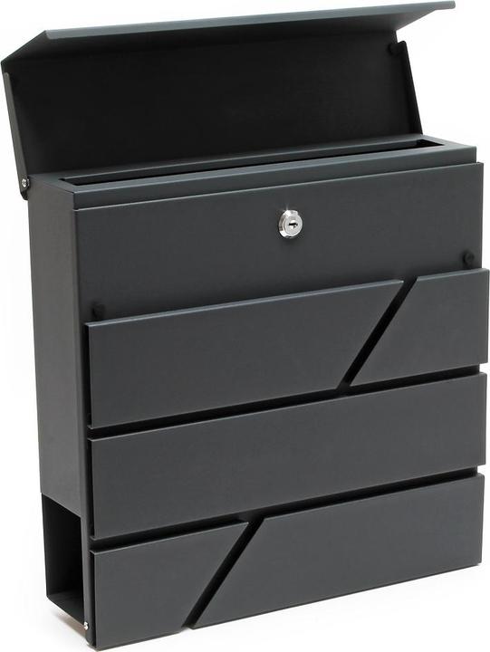 Actual product image Wiltec Design Mailbox V14 Letterbox Postbox Pillar Letter Mail Post Box