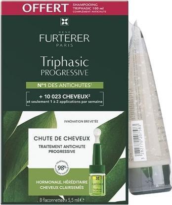 Immagine prodotto Furterer Cure Anti-Chute Triphasic Progressive - 8 x 5,5 ml + 1 Shampooing 100 ml