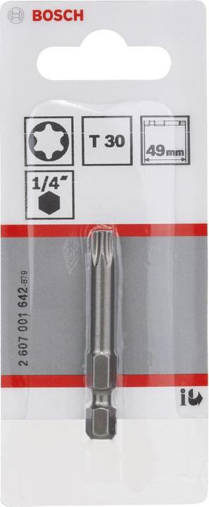 Produktbild Bosch Professional Zubehör Schrauberbit Extra-Hart T30, 49 mm, 1er-Pack (Innensechsrund TX)