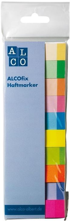 Alco Pennarelli di carta Alcofix 6826, 15 x 50 mm, 10 x 50 fogli, multicolore