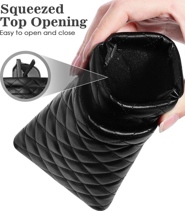 Produktbild Only-Bags.Store Brillenetui, Weiches PU-Leder Doppelschicht-Sonnenbrillenetui für, Tragbar