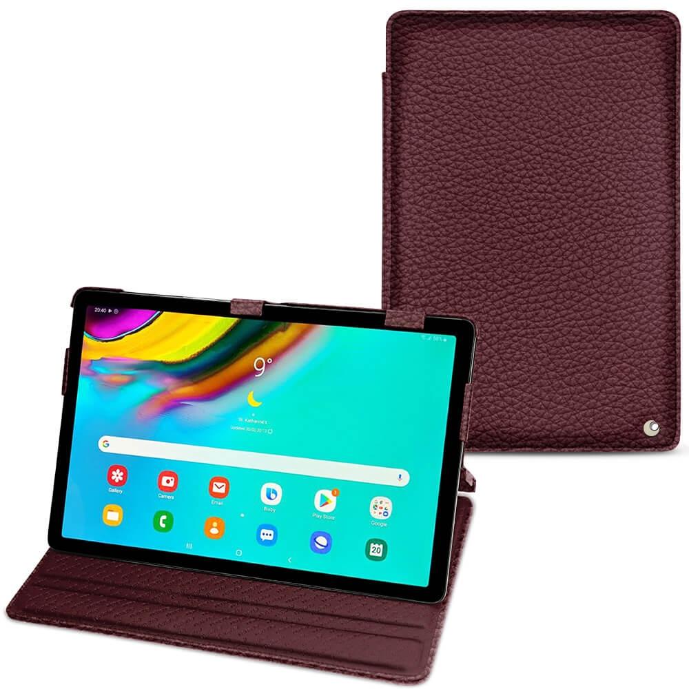 Noreve Lederschutzhülle horizontal (Galaxy Tab S5e), Tablet Hülle, Violett