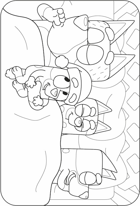 Actual product image BLUEY - Merry Christmas - A colouring book
