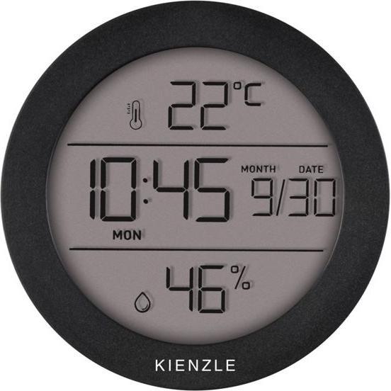 Kienzle Thermo-Hygrometer rund, Termometro + Igrometro, Nero