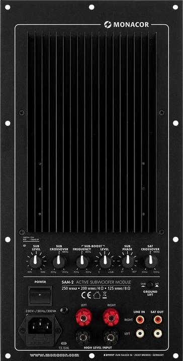 Image du produit Monacor Module subwoofer actif (Amplificateur à tube)