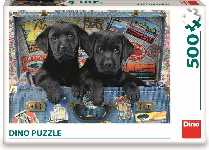 Produktbild Dino Puzzle Welpen in einem Koffer 500 Teile (500 Teile)