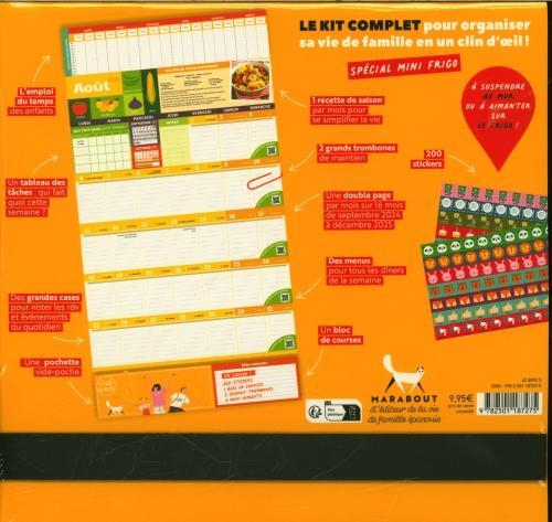 Immagine prodotto Mini calendario familiare mensile: settembre 2024, dicembre 2025