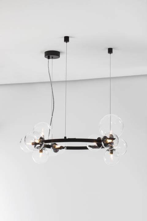 Productafbeelding Nova Luce ODILLIA hanglamp G9 11-voudig zwart 120x65cm dimbaar 9009249 (G9)
