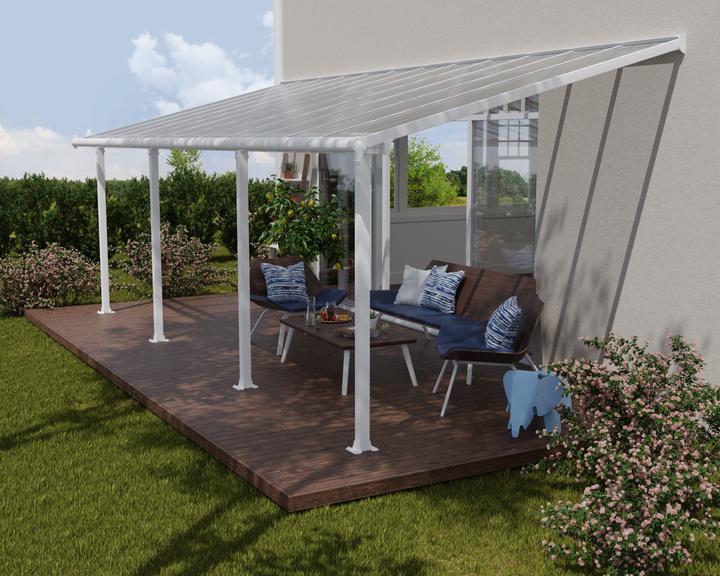 Produktbild Palram Terrassenberdachung Canopia Olympia 3x7.3 739 x 295 cm wei