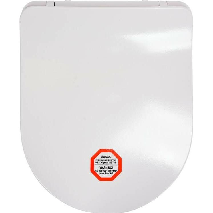 Vorel, WC Deckel, Fala Deska Wc Super Slim Z Duroplastu Wolnoopadająca Z Wypinanniem Jednym Przyciskiem