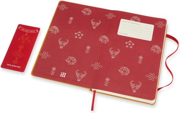 Image du produit Moleskine Cahier Année du boeuf A5 853773 vierge, or, 240 pages (13 x 21 cm, Blanc, Couverture rigide)