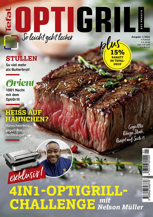 Immagine prodotto Tefal OptiGrill Magazin Heft Nr. 1-2024 So leicht geht lecker (Tedesco, 2024)