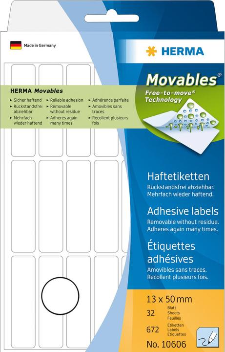 Produktbild Herma Ablösbare Vielzweck-Etiketten