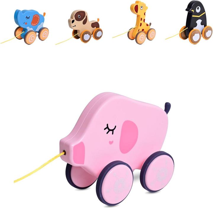 Actual product image Lorelli Wooden Pull-Along Toy Animals
