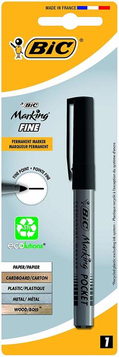 Actual product image Bic Permanent Marker ecolutions 8209022 black (Black, 1.10 mm, 12 x)