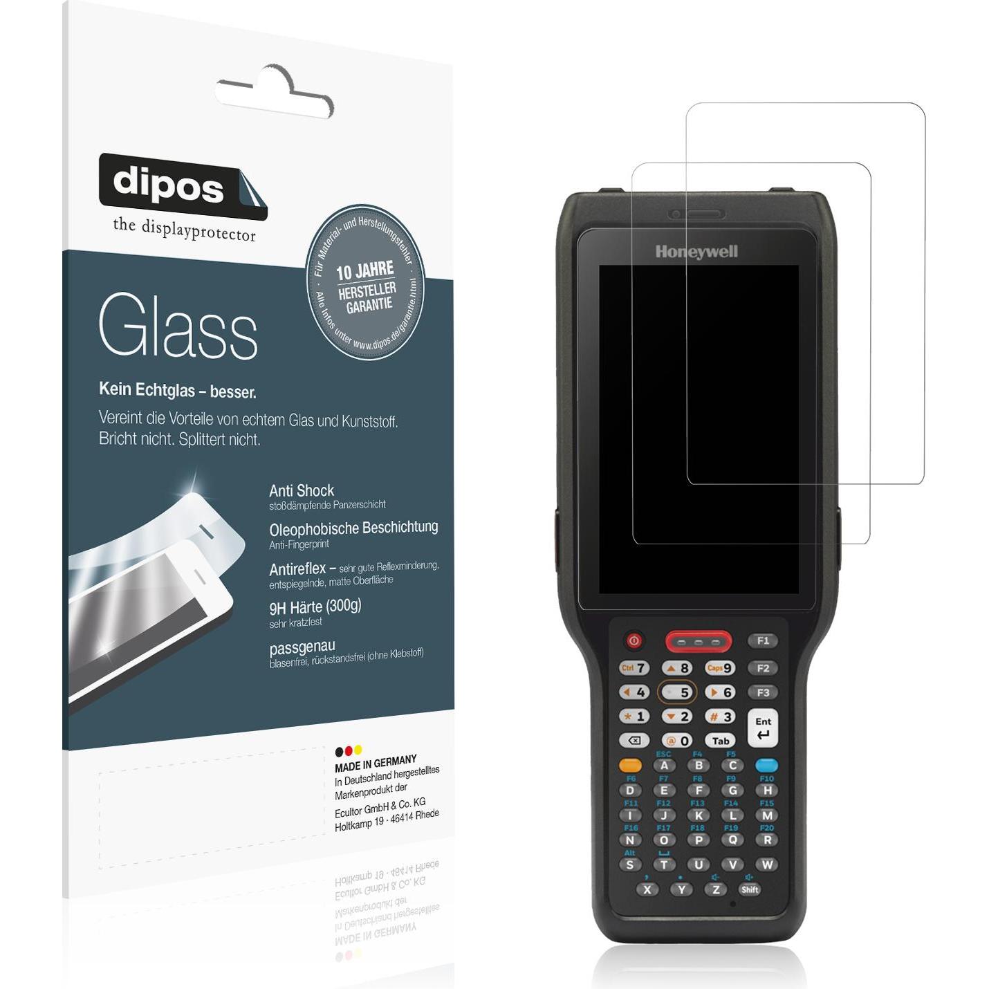 Dipos Anti-Shock Displayschutz Matt 9H, Barcode-Scanner Zubehör