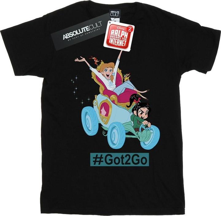 Actual product image Disney Mens Wreck It Ralph Cinderella And Vanellope T-Shirt (3XL)