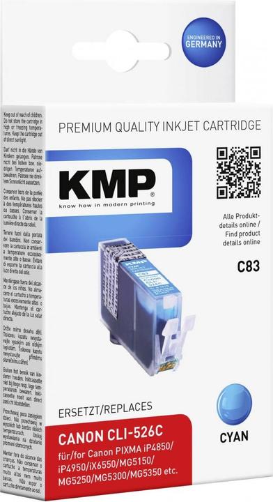 Produktbild KMP C83 Tintenpatrone kompatibel mit Canon CLI-526 C (C)