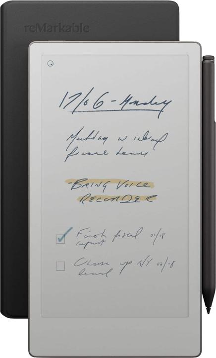 reMarkable Paper Pro Move 7.3" inkl. Marker Plus & Book Folio (sort skinn) (7.30")