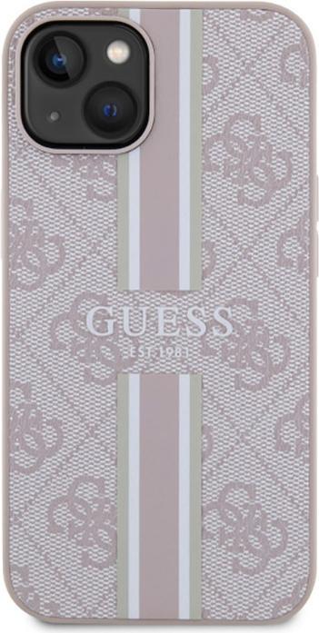 Produktbild Guess GUHMP14MP4RPSP iPhone 14 Plus 6,7" różowy/pink hardcase 4G Printed Stripes MagSafe (Apple iPhone 14 Plus)
