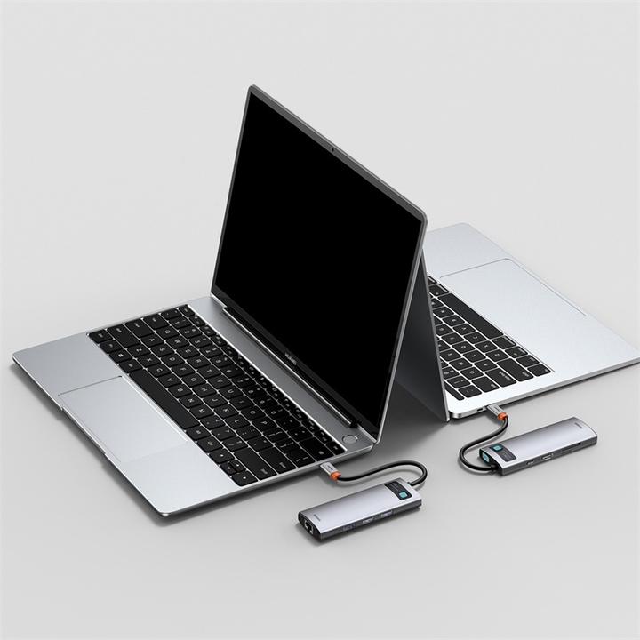 Actual product image Baseus Metal Gelam Series (USB-C, 8 Ports)