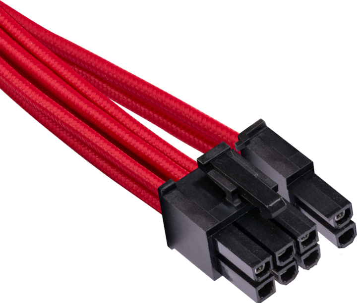 Actual product image Corsair Premium Sleeved PCIe single cable, double pack (Gen 4)