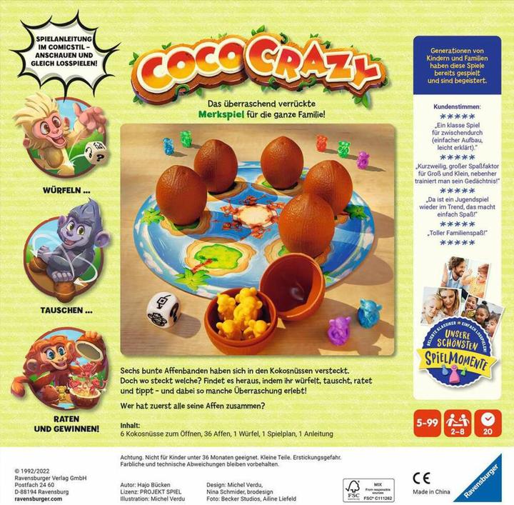 Image du produit Ravensburger Coco Crazy (Allemand)