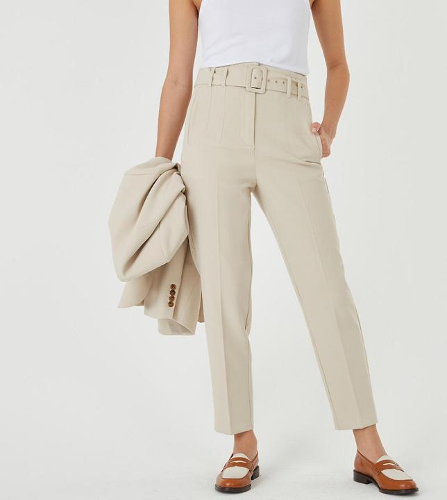 Produktbild La Redoute Collections Röhrenhose mit Gürtel (24)