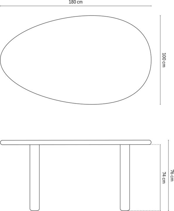 Produktbild Micadoni Aita (180 x 100 x 76 cm)