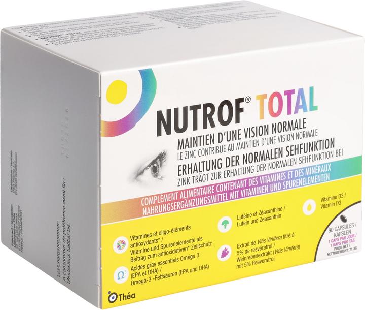 Actual product image Théa Nutrof Total (90 pcs., Capsules, 111 g)