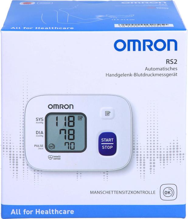 Produktbild Omron RS2 Automatisches Handgelenk-Blutdruckmessgerät, 1 St. Blutdruckmessgerät (Blutdruckmessgerät Handgelenk)