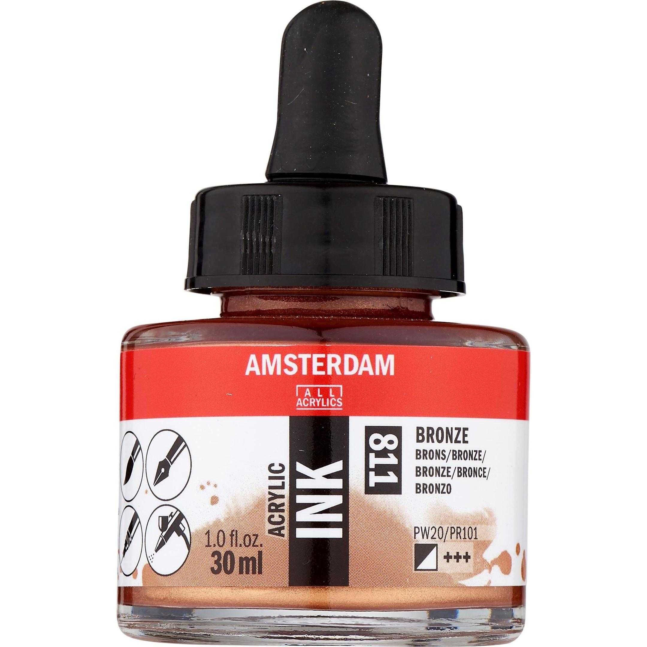 Thumbnail - Amsterdam, Künstlerfarbe + Bastelfarbe, Acryltinte 811 (Bronze, 30 ml)