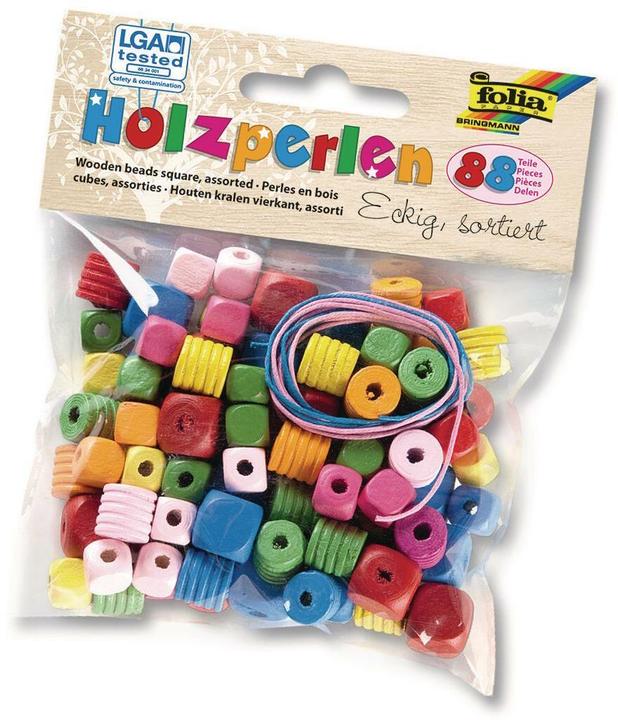 Produktbild Folia Holzperlen eckig