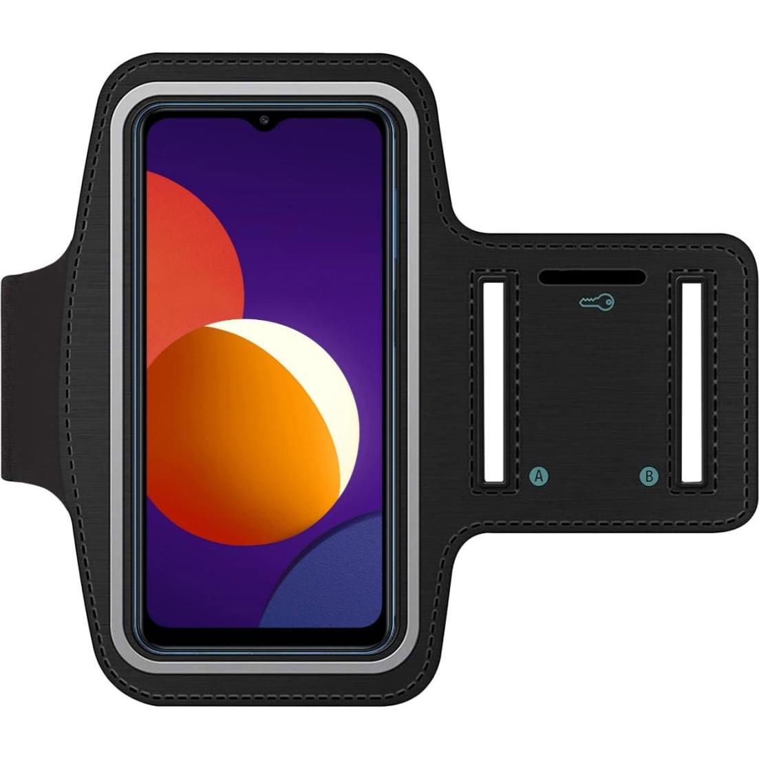 SmartFitness Samsung Galaxy M12 Handy Sport Armband, Smartphone Sportarmband, Schwarz