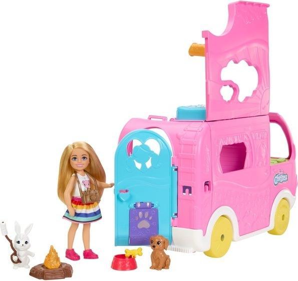 Actual product image Barbie Chelsea 2-in-1 camper