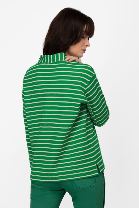Produktbild Laurasøn Sweatshirt, Ringel, Polokragen, Langarm (M)