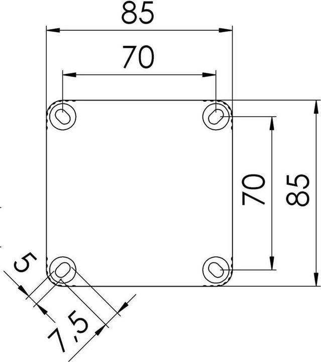 Immagine prodotto Wiska 10110403 Scatola di giunzione (L x P x A) 85 x 85 x 51 mm Grigio IP66/IP67 5 pezzi.