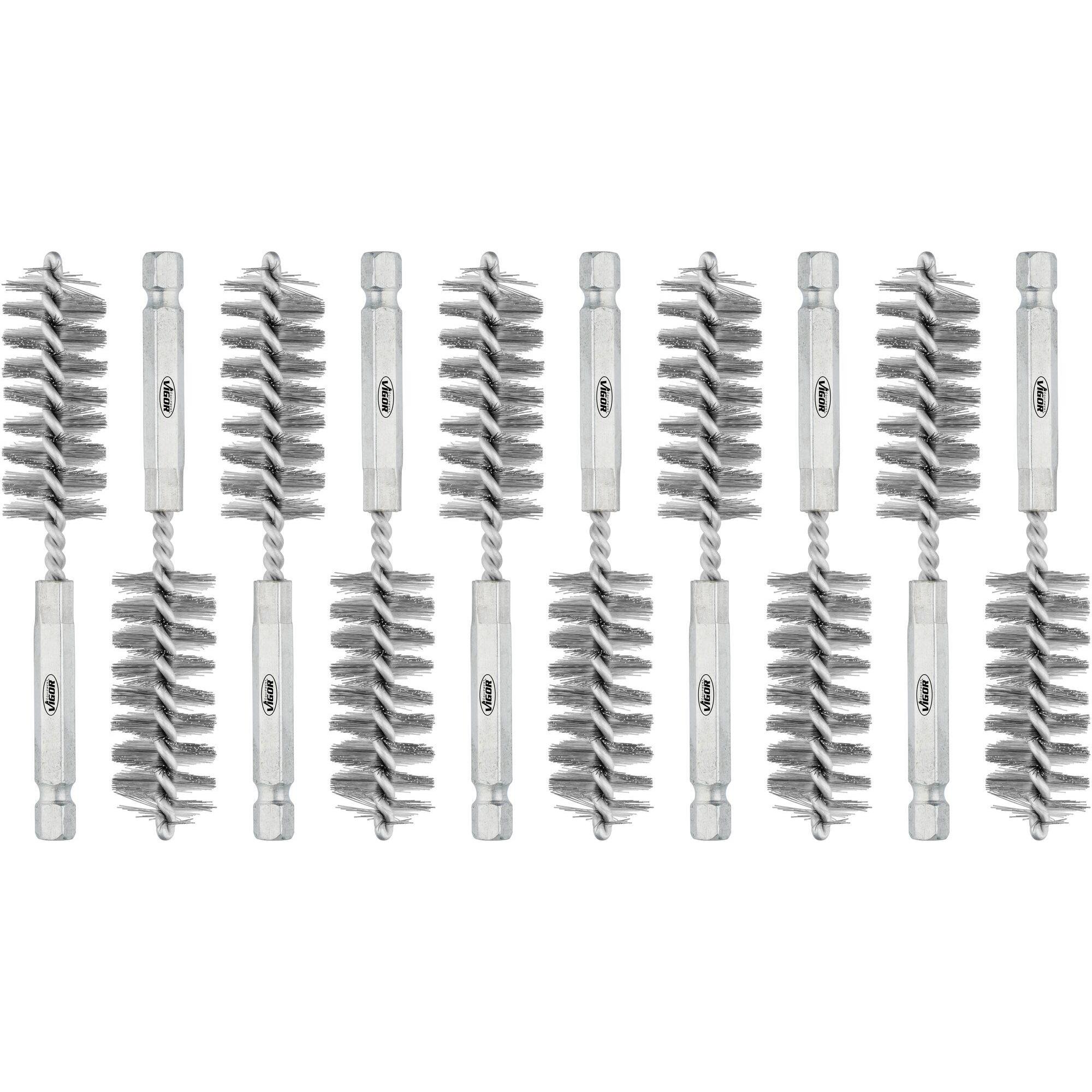 Thumbnail - Vigor, Schleifmittel, Stahlbuersten-Satz 18 mm