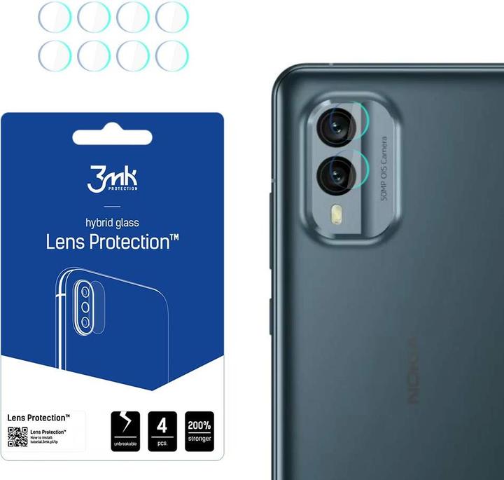 Produktbild 3MK Lens Protect Nokia X30 Ochrona na obiektyw aparatu 4szt (1 Stück, Nokia X30)