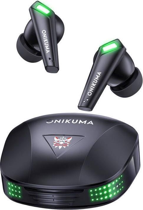 Actual product image Onikuma Wireless headphones TWS T308 Black (5 h, Wireless)