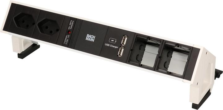 Actual product image Bachmann Power strip DESK 2, 2xT13, 1xCustom, w (2x, Type 13, USB-A)