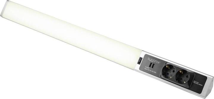 Sygonix LED-Unterbauleuchte SMD LED 18W Neutralweiss Silber, Weiss