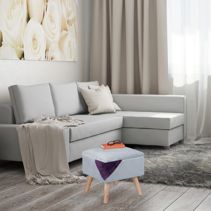 Image du produit Relaxdays Tabouret velours