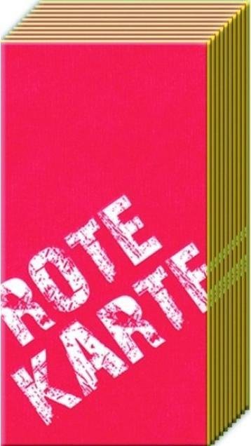 Actual product image IHR Red card" handkerchiefs