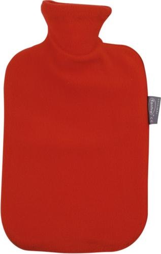 Actual product image Fashy Hot water bottle thermoplastic with fleece cover 2l cranberry (2 l)