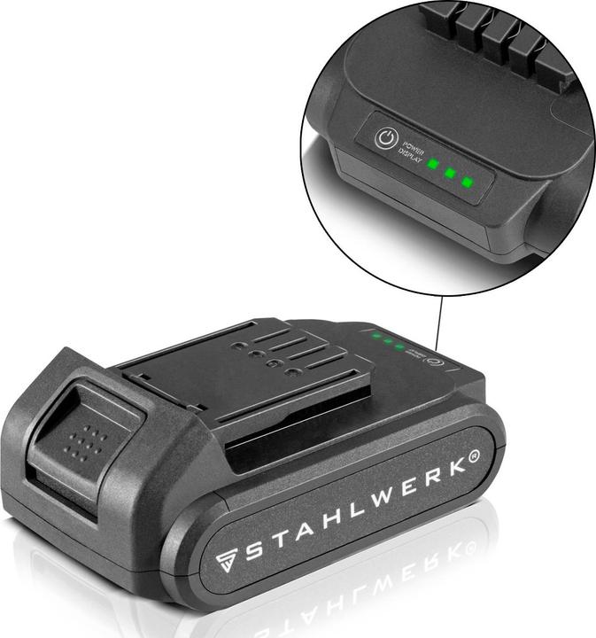 Actual product image Stahlwerk Battery 2Ah 20 V Li-Ion replacement battery for cordless screwdriver cordless drill (20 V)