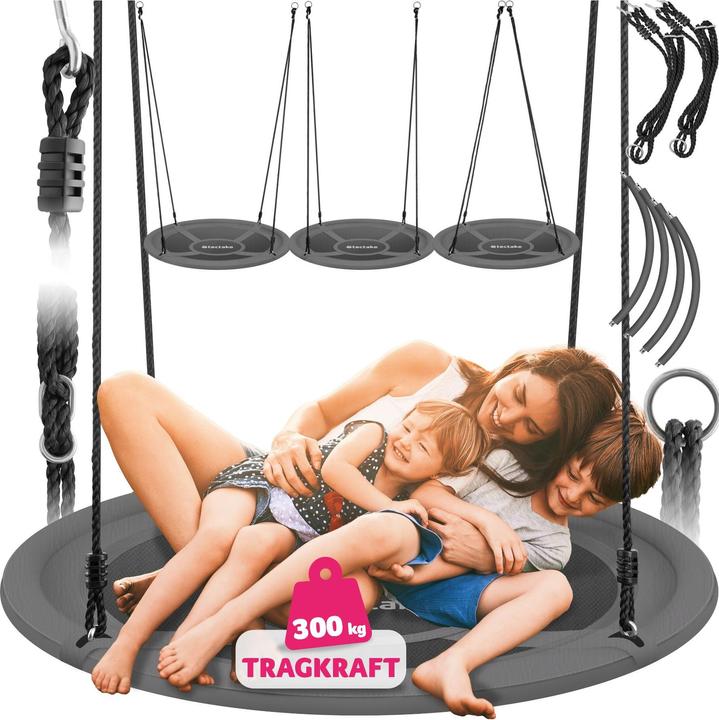 tectake Swayer Nest Swing, height adjustable, 300 kg